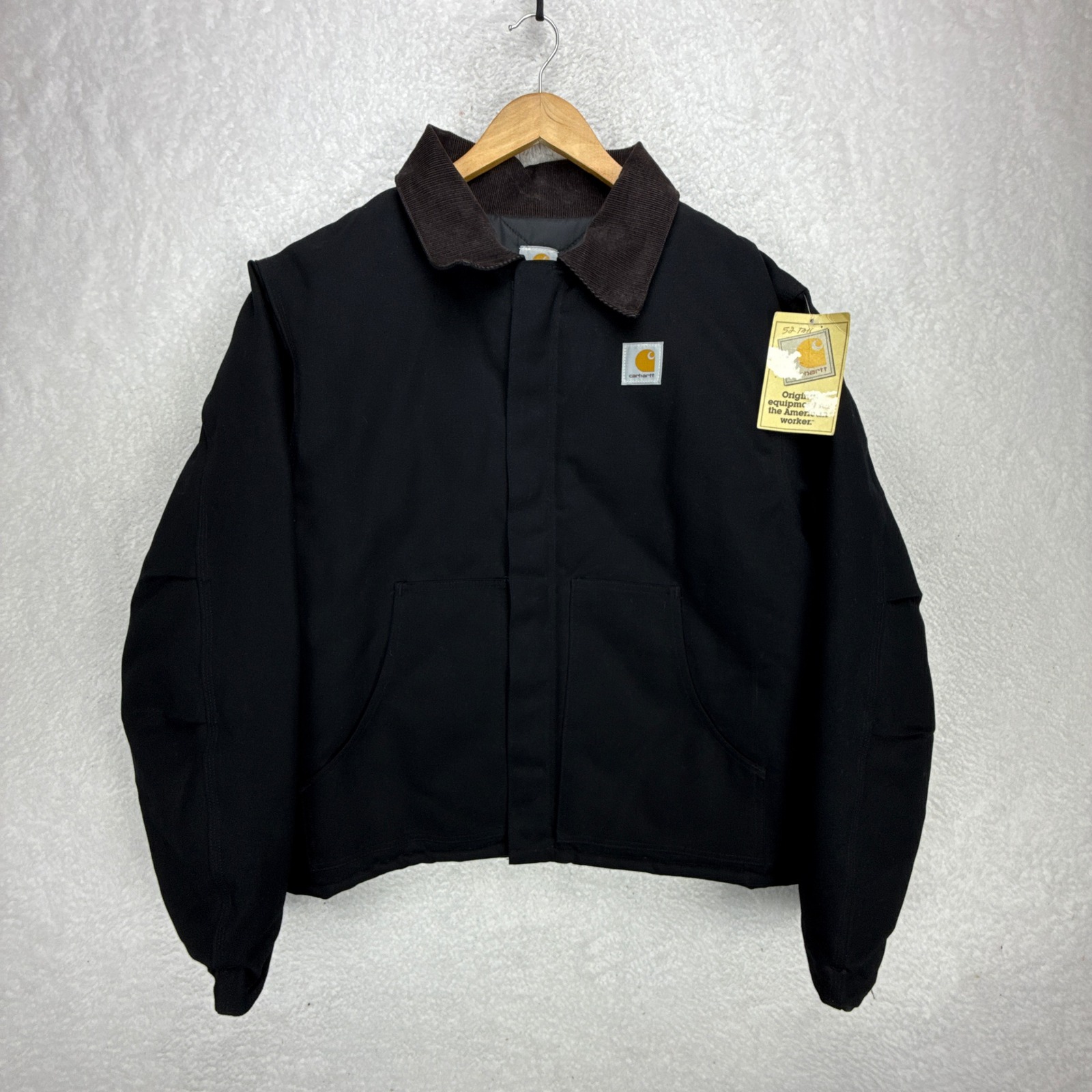 Carhartt Sandstone Jacket Arctic Quilt Lined Mens 52 Tall 2xlt J02 Blk Nwt Nos
